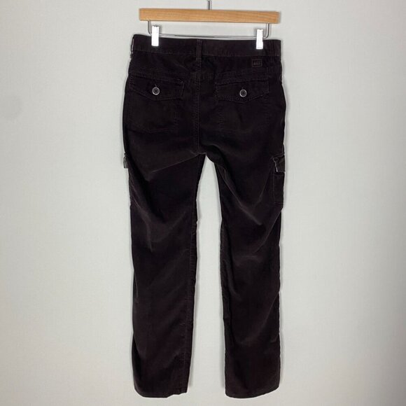 REI Corduroy Cargo Straight Leg Pants Outdoor Camping Brown Womens 4 y2k - Picture 4 of 7